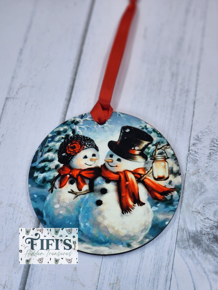 Snowman Couple