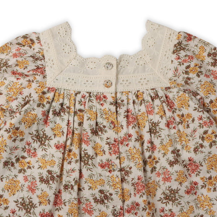 Solana Flower Baby Dress & Bloomer (Organic Cotton)