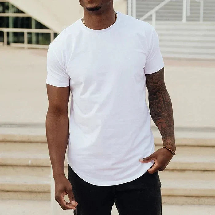 Sporty Fit Men's T-Shirt with Breathable Fabric and Seamless Design for Gym and Casual Wear-1