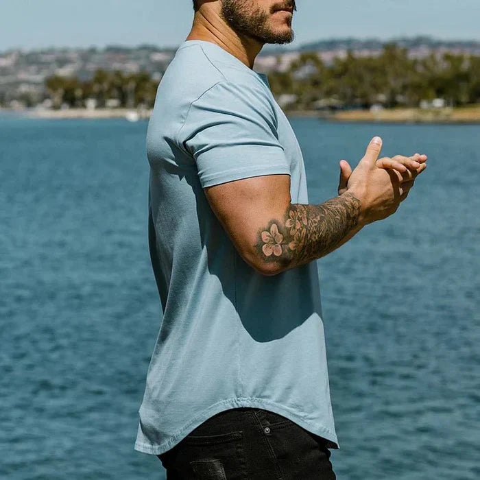 Sporty Fit Men's T-Shirt with Breathable Fabric and Seamless Design for Gym and Casual Wear-4