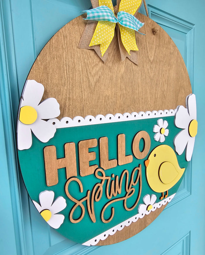 Spring Chicky Door Hanger