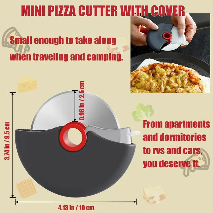 Stainless Steel Roller Cutter for Pizza and Cake Slicing Tool