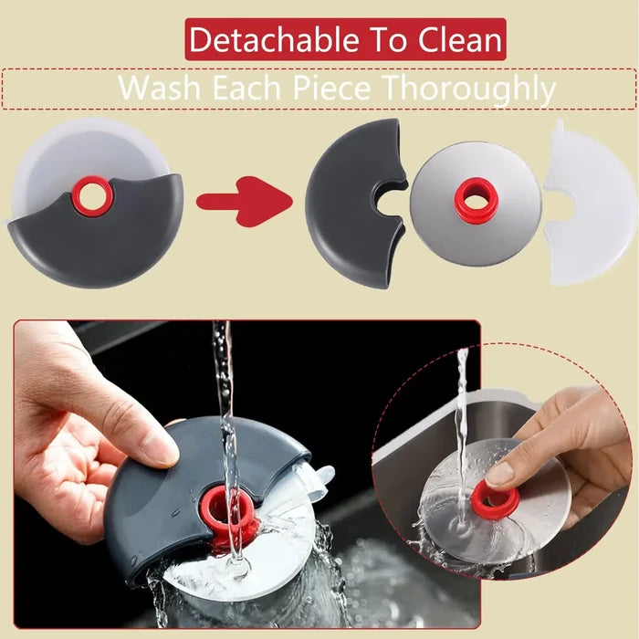Stainless Steel Roller Cutter for Pizza and Cake Slicing Tool