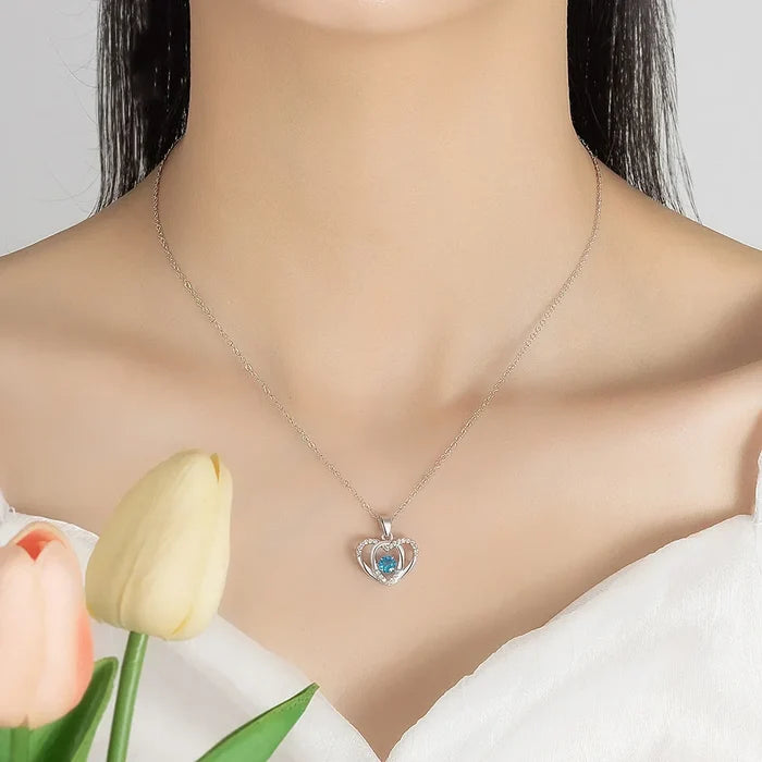 Sterling Silver Necklace Heart Shaped Pendant Minimalist Jewelry Holiday Gifts 2026 Gift-Ready