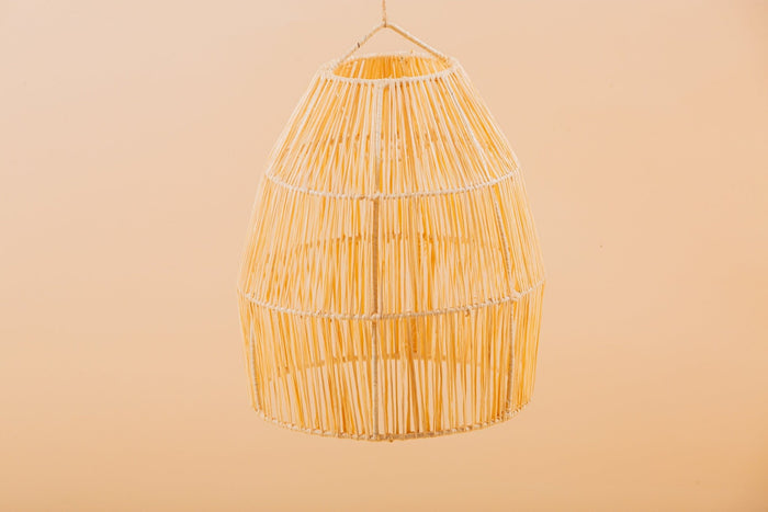 Suspension cloche en raphia Abat-jour H25 cm - Africancreates