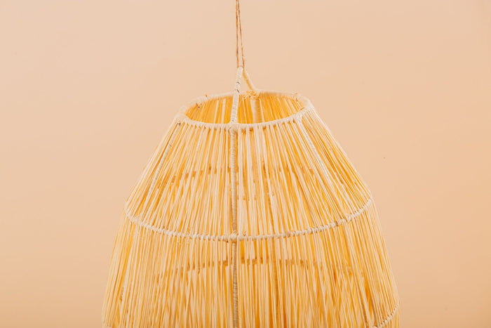 Suspension cloche en raphia Abat-jour H25 cm - Africancreates