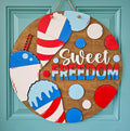 Sweet Freedom Snow Cone Door Hanger