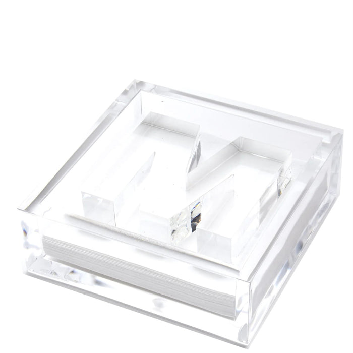Tara Wilson Cocktail Napkin Holder - M Letter