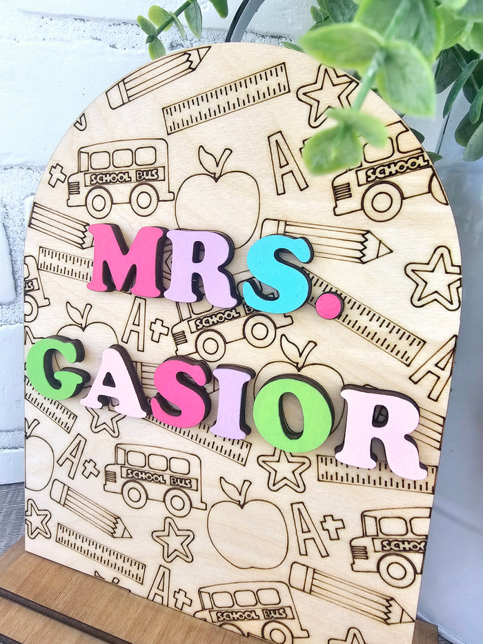 Teacher Desk Sign