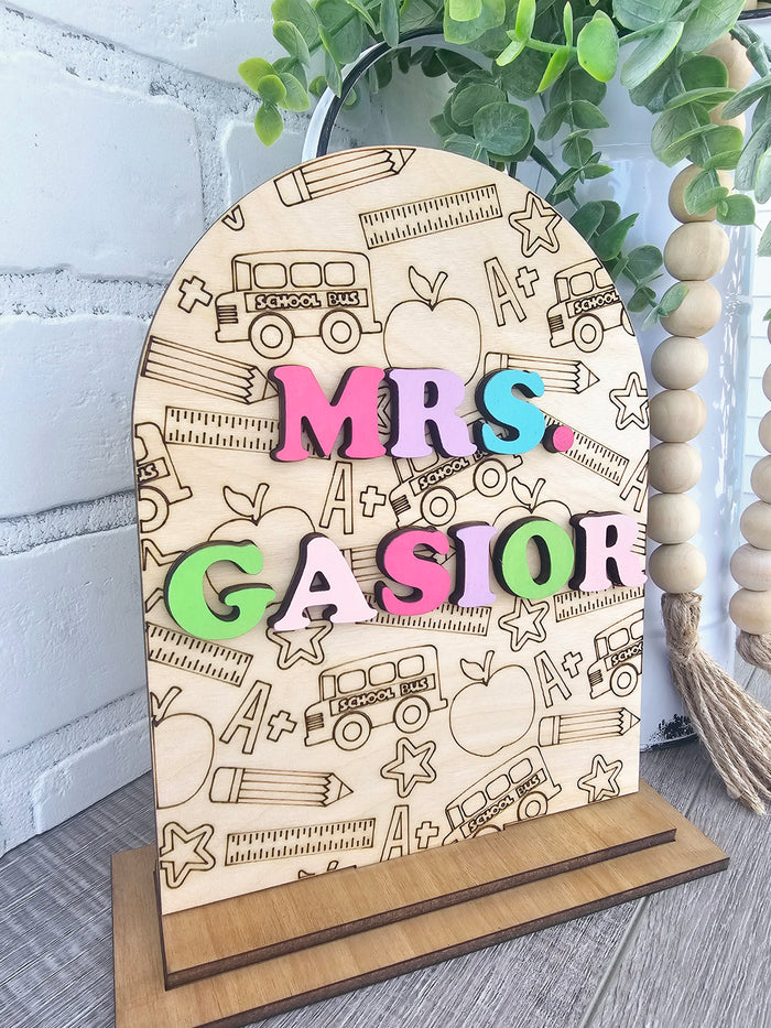 Teacher Desk Sign