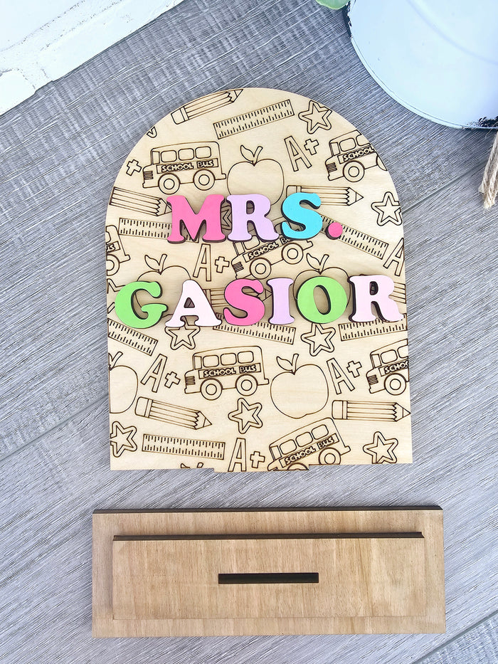 Teacher Desk Sign