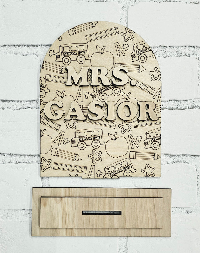 Teacher Desk Sign