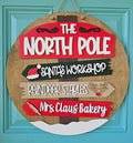 The North Pole Sign Door Hanger