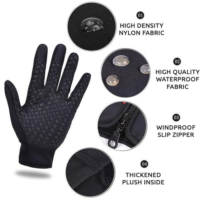 Thermal Gloves Fleece Lined Cycling Ski Gloves Fall 2025