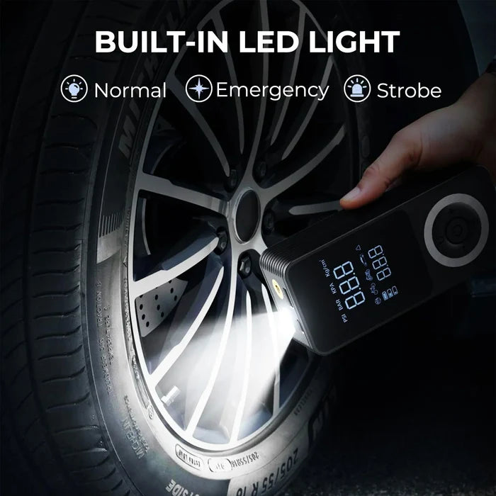 Tire Inflator Portable Digital Pump With Auto Shutoff