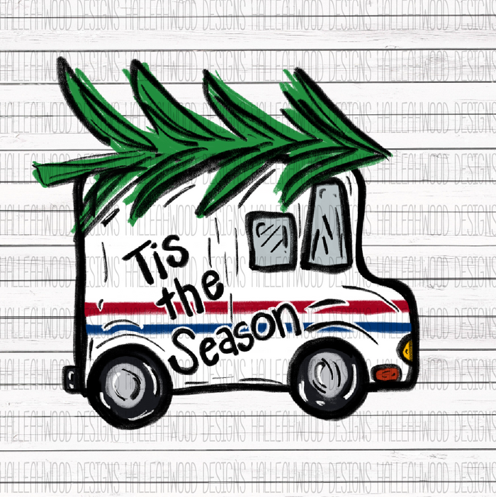 Tis the Season- Mail Truck