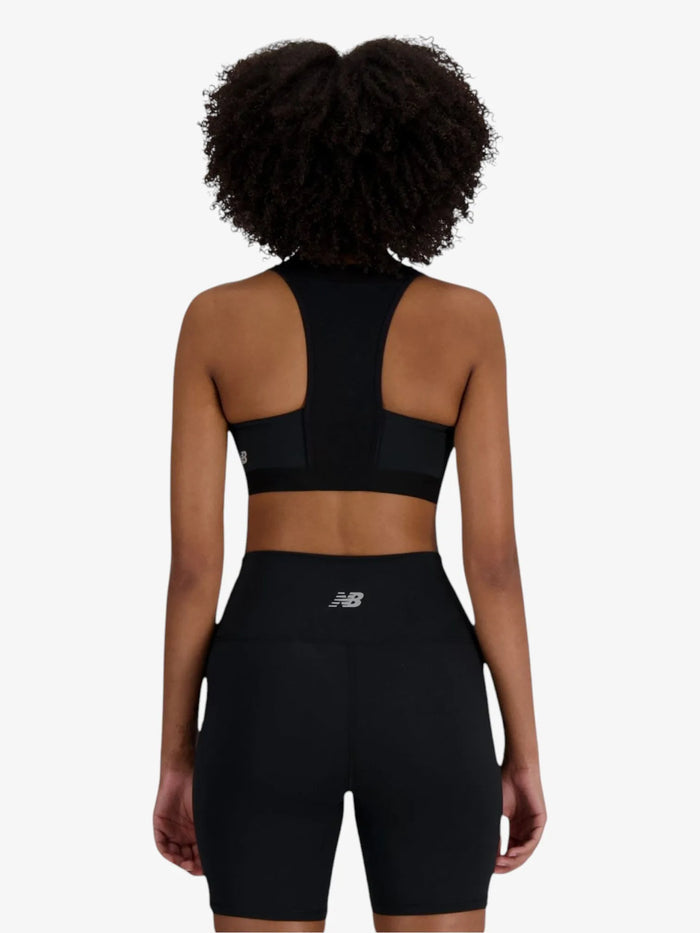 Top Deportivo New Balance Mujer NB Sleek Medium Support Pocket Zip Training