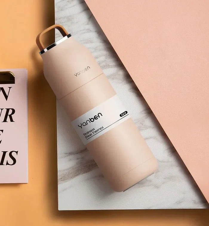 Travel Water Bottle 350ml 304 Stainless Steel Vacuum Thermos Flask Fall 2025 Insulated Leakproof On The Go