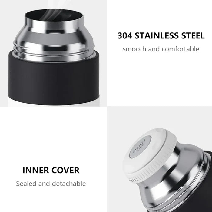 Travel Water Bottle 350ml 304 Stainless Steel Vacuum Thermos Flask Fall 2025 Insulated Leakproof On The Go