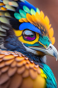 Tropical Dream Bird Purple Eyes