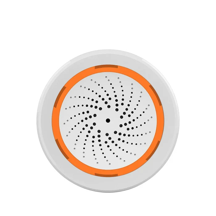 Tuya Zigbee Smart Siren Alarm with Strobe Alerts USB Power Supply for Home Security