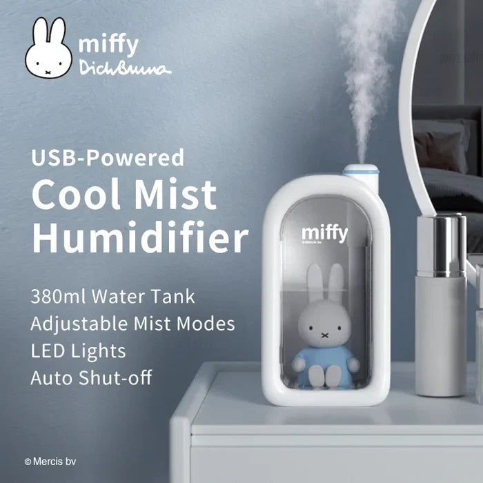Ultrasonic Humidifier 380ml Doll Design Desktop Humidifier Back To School 2025 Quiet LED Mood Light Gift