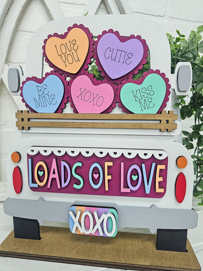 Valentine Conversation Heart Truck Inserts