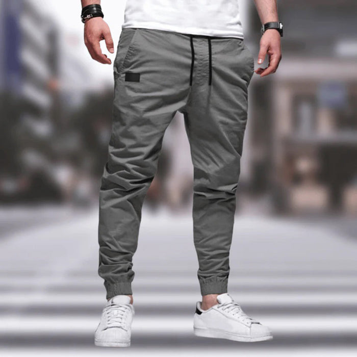 Versatile men's cargo pants – relaxed fit, durable polyester, for casual outings 0