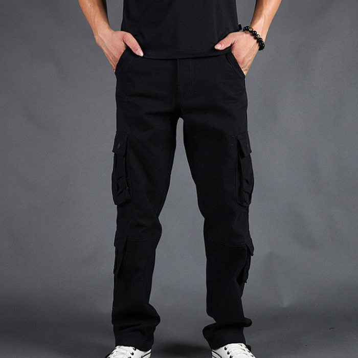 Versatile men's cargo pants – trendy fit, durable fabric, for casual outings 0