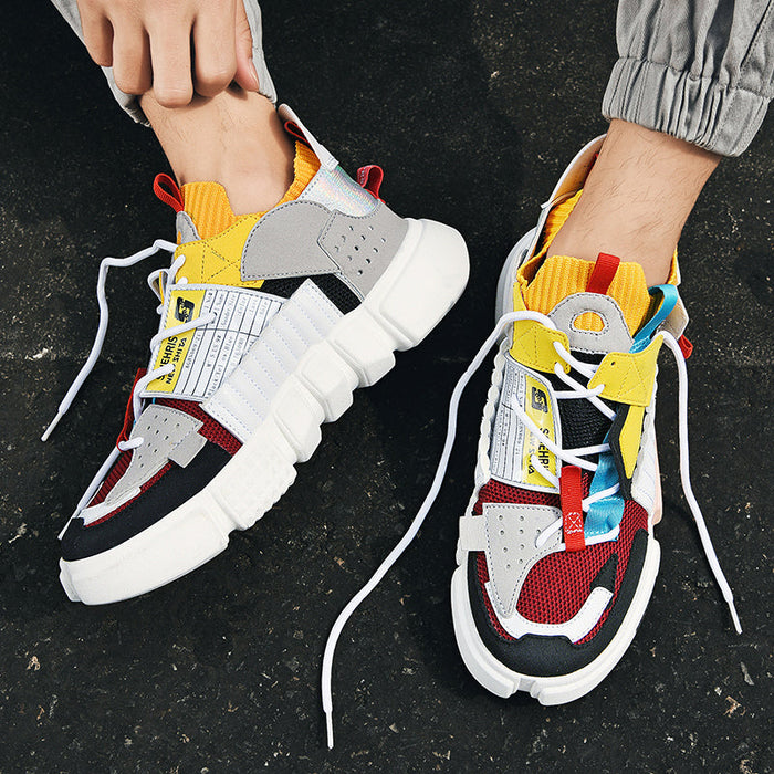 Versatile men’s skater sneakers – streetwear style, breathable material, for everyday wear 1