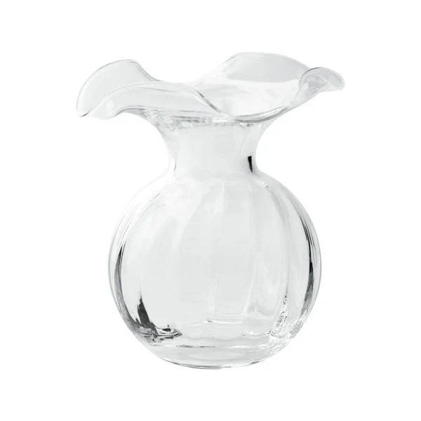Vietri Hibiscus Glass Small Fluted Vase