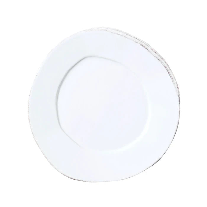 Vietri Lastra White Salad Plate
