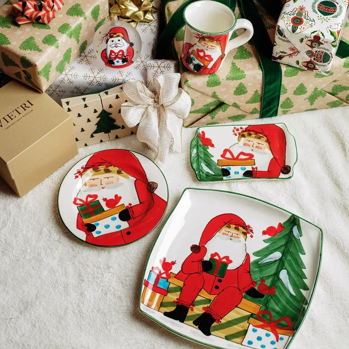 Vietri Old St. Nick 2026 Limited Edition Rectangular Plate