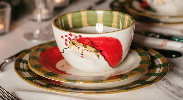 Vietri Old St. Nick Dinner Plate - Animal Hat