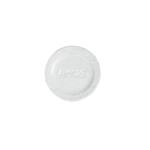 Vietri Pietra Serena Amore Plate