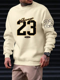Warm Men’s Sweatshirt – Relaxed Crewneck, Fleece, Casual