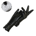 Warm Womens Leather Gloves - Tailored, Rabbit Lined