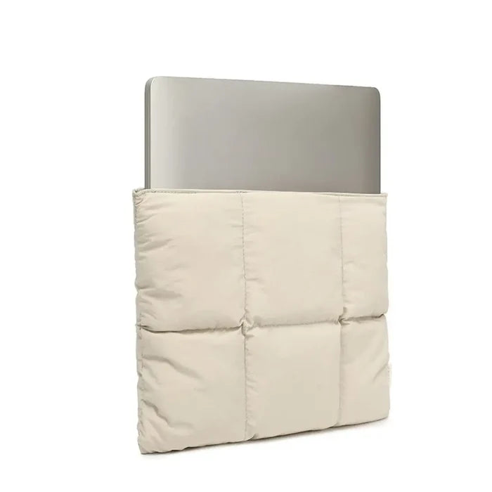 Water-Resistant Quilted Laptop Sleeve with Plush Padding and Shockproof Protection for 14-16 Inch Devices 3