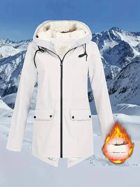 Waterproof Cozy Women’s Jacket – Fleece Lined Parka Coat