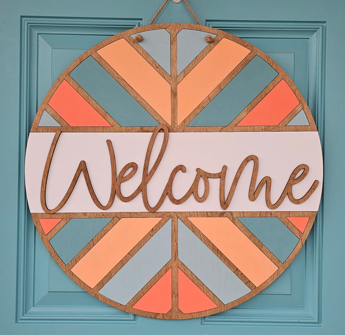 Welcome Arrow Pattern Door Hanger-wholesale