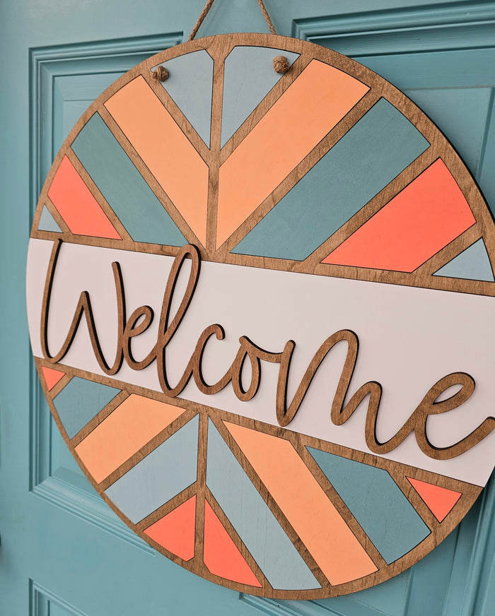 Welcome Arrow Pattern Door Hanger-wholesale