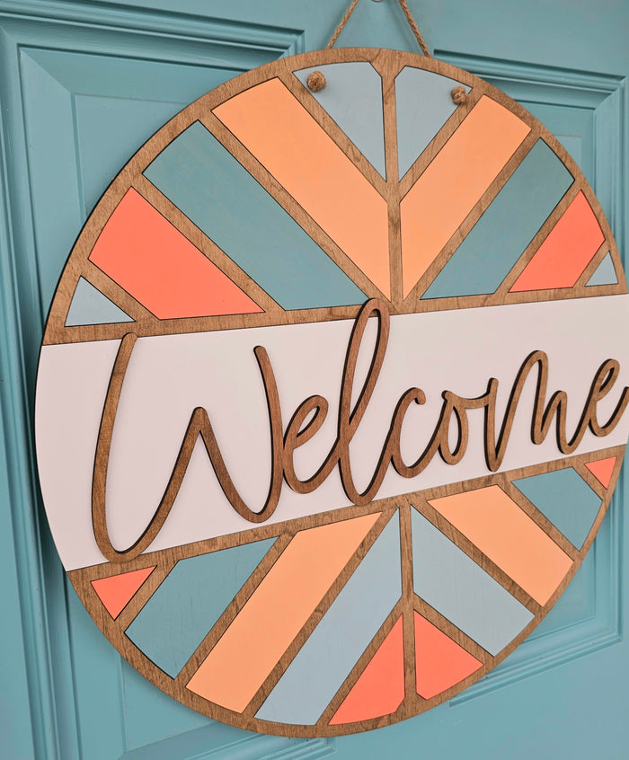 Welcome Arrow Pattern Door Hanger-wholesale