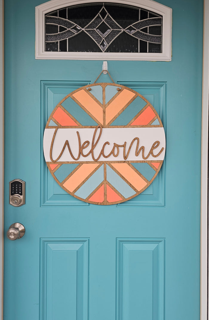 Welcome Arrow Pattern Door Hanger-wholesale
