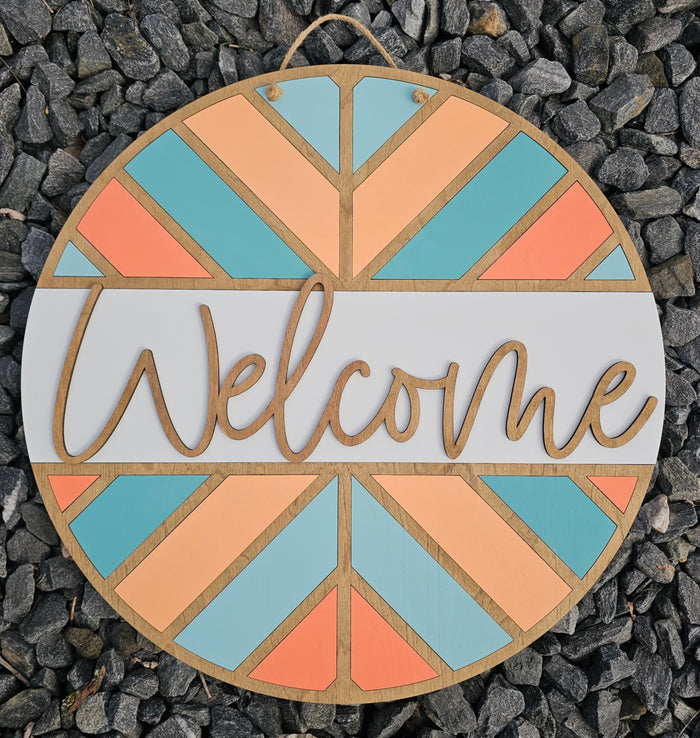 Welcome Arrow Pattern Door Hanger-wholesale