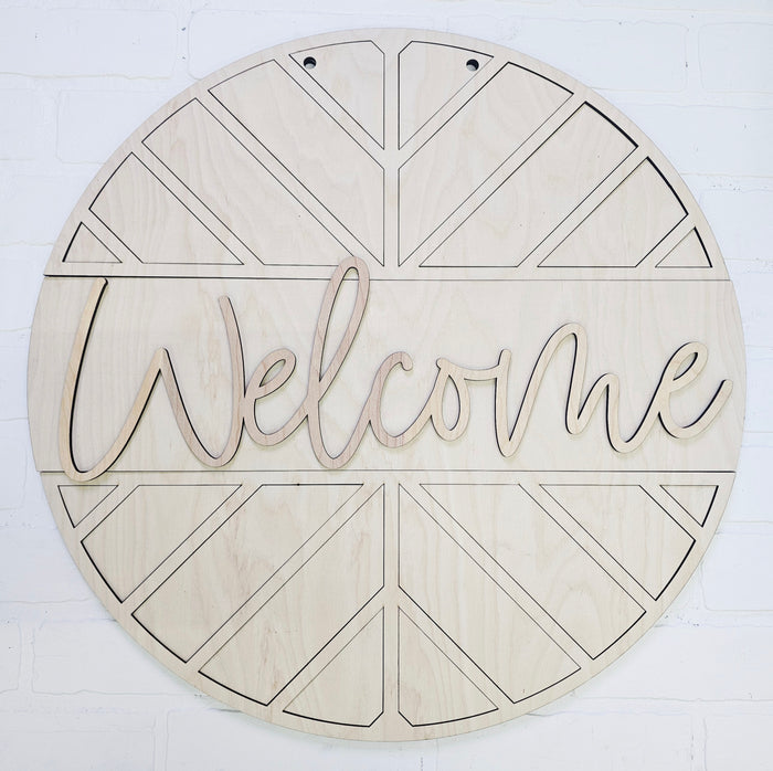 Welcome Arrow Pattern Door Hanger-wholesale