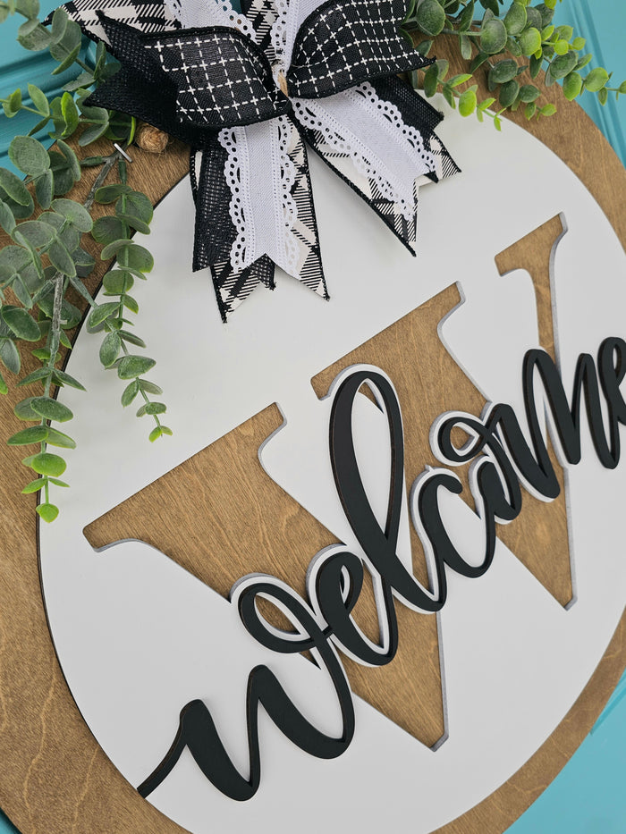 Welcome Initial Door Hanger-wholesale
