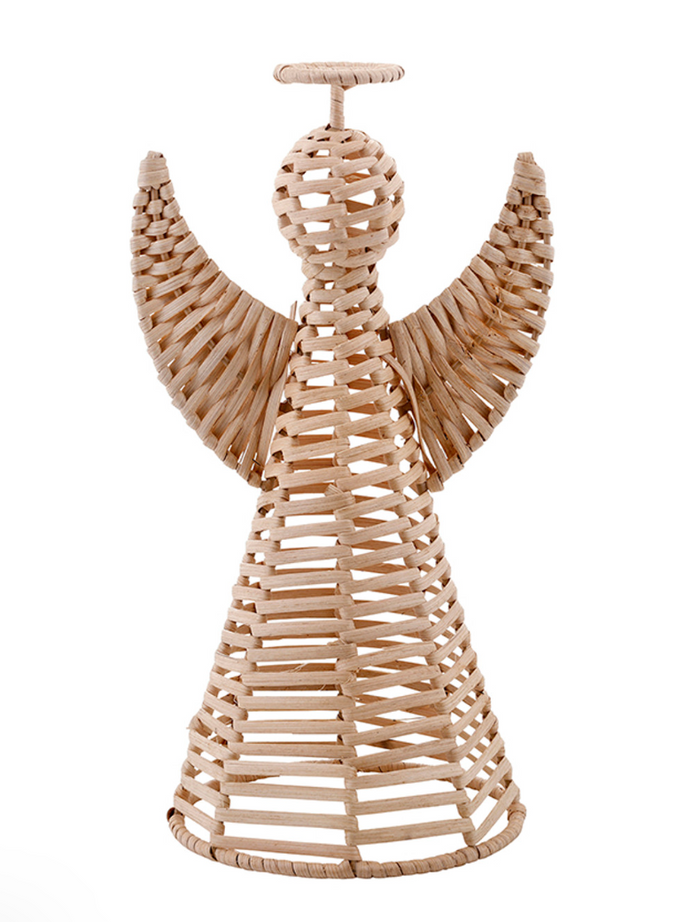Wicker Angel - 13" H