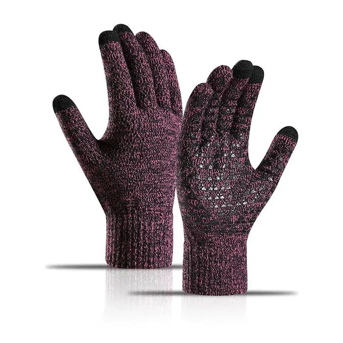 Winter Gloves Thermal Knit Touchscreen Outdoor Running Cycling Driving 2026 Winter Essentials Gift