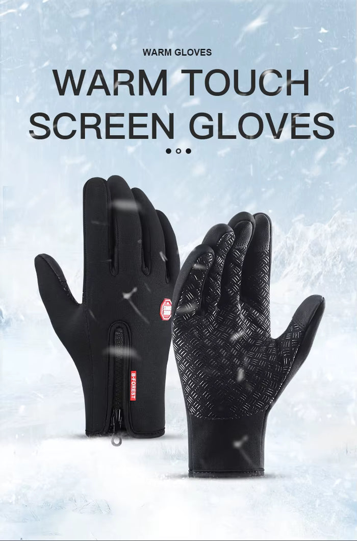 Winter Thermal Touchscreen Gloves – Windproof & Water-Resistant, Non-Slip Unisex Gloves for Cycling and Cold Weather