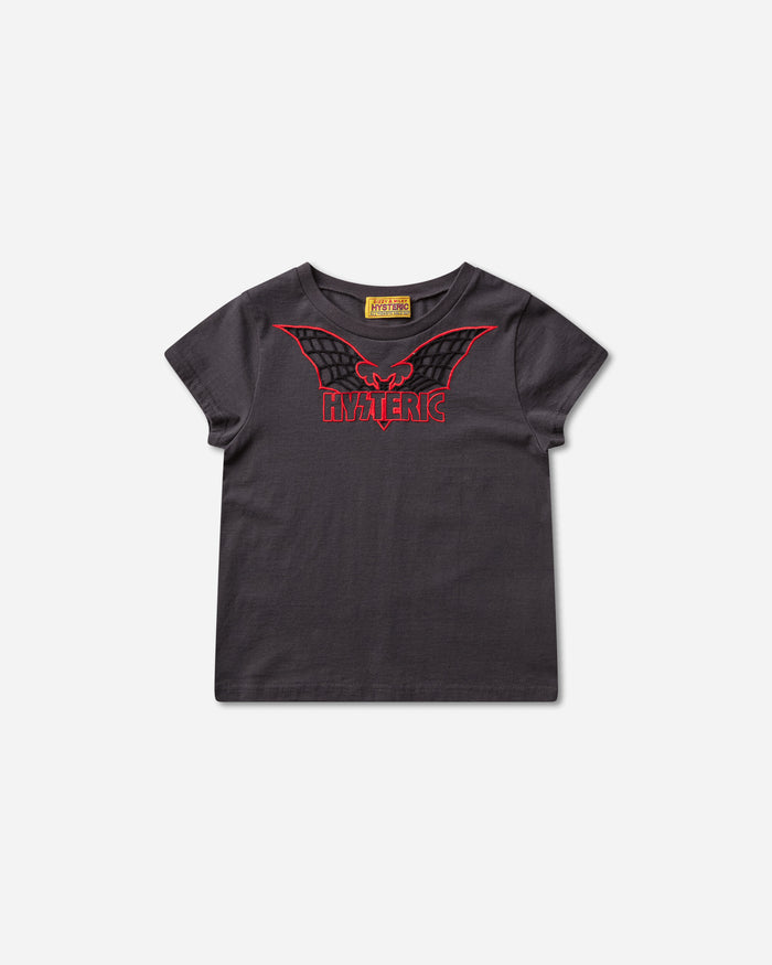 Hysteric Glamour Bat Web Embroidered Baby Tshirt Black T-Shirts Shortsleeve 01261CT12 96